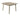 Lennon tafel 120x120x76cm - teak aged finish - Max & Luuk