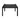 Jack outdoor side table - varnished teak - black - square 54x54x38 - Ethnicraft