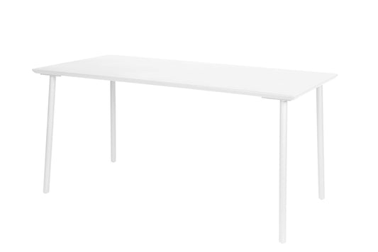 George tafel 160x80x75cm - alu wit - Max & Luuk