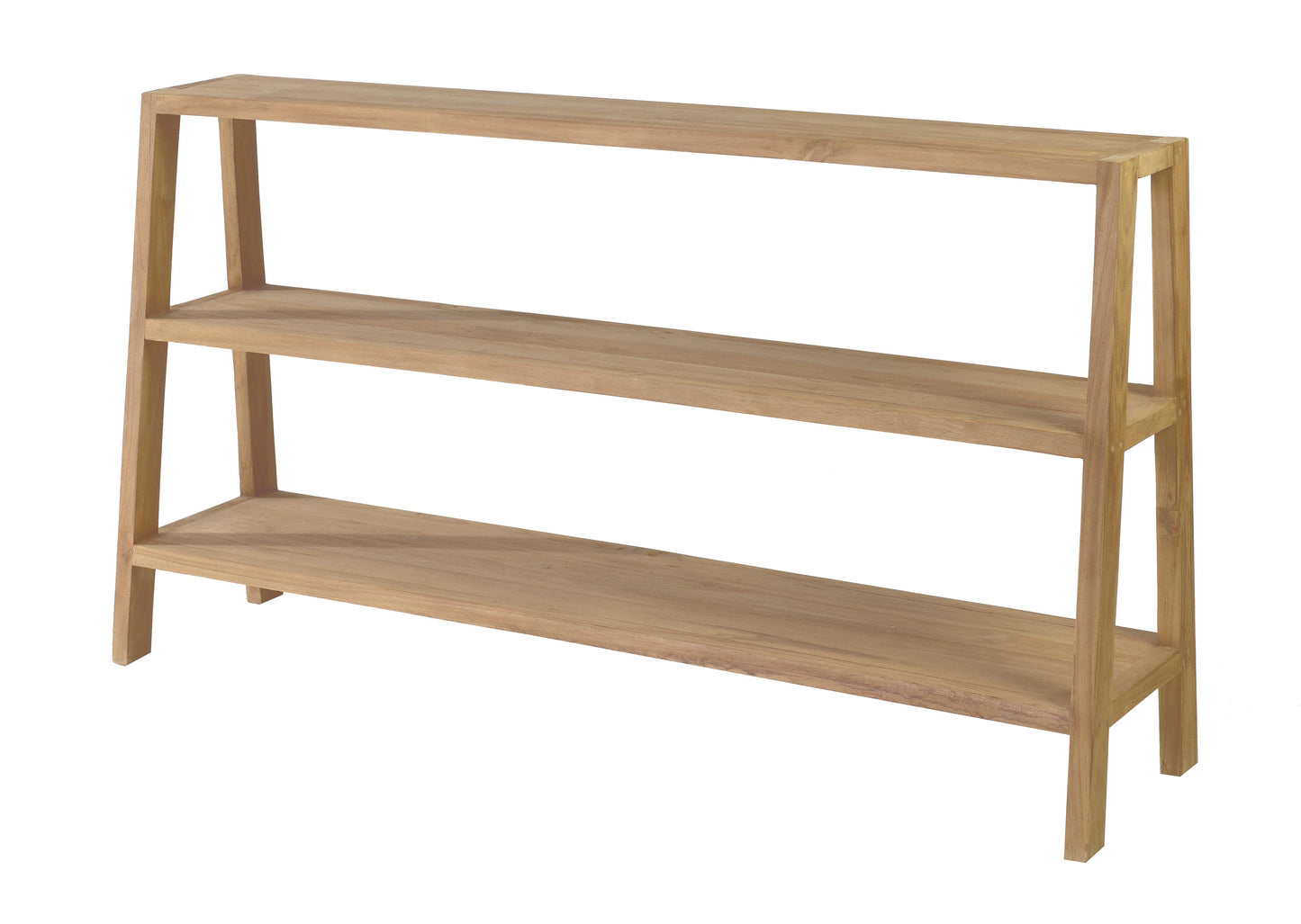 Puck rek breed 150x38x85cm - teak - Max & Luuk