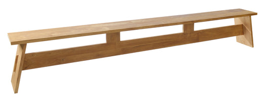 Finn rugloze bank 290x32,5x47,5cm - teak - Max & Luuk