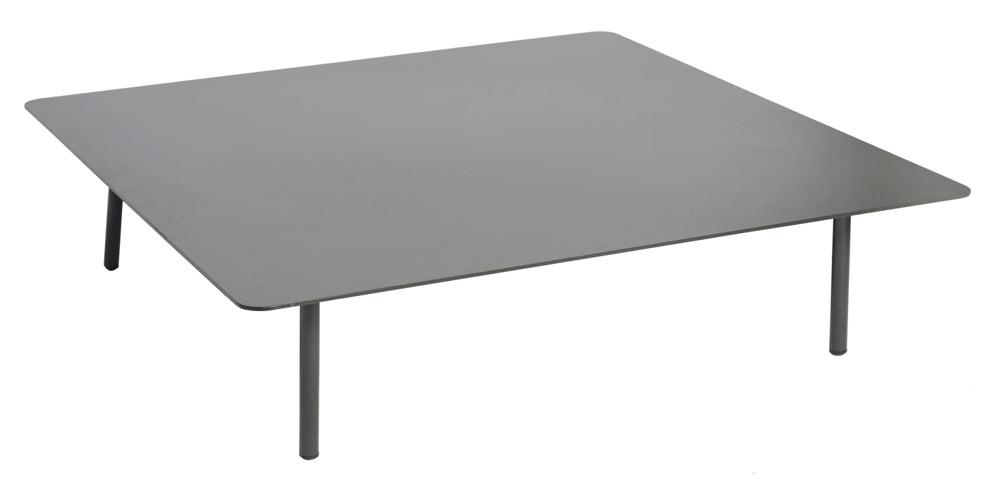 Kick lage tafel 95x95x24cm - zwart - Max & Luuk