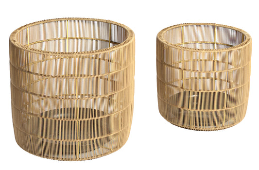 Bo Planter set (2 stuks) naturel - Max & Luuk