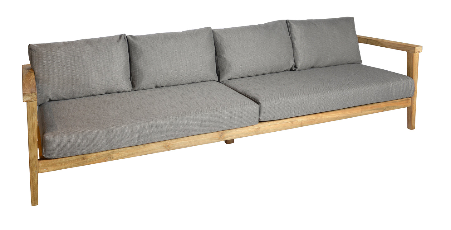 Duke sofa lage bank teak (incl. kussens) - Max & Luuk