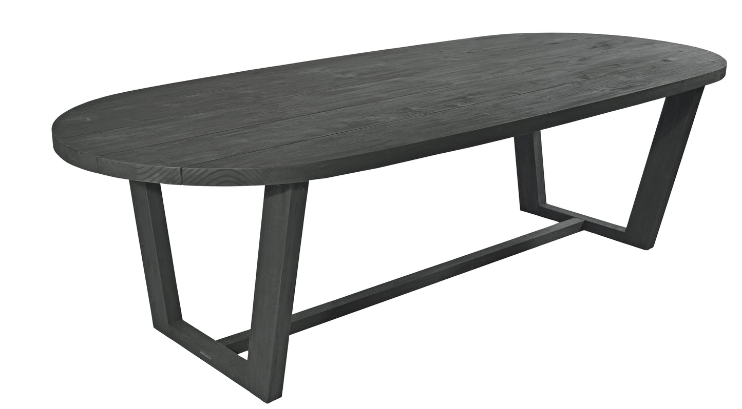 Lauren tafel 270x110x76cm - teak charcoal finish - Max & Luuk