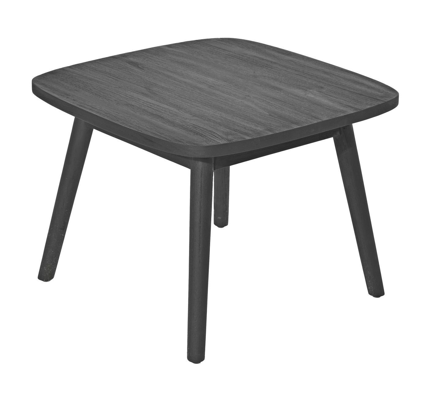 Lennon bijzet tafel 60x60x45cm - teak charcoal finish - Max & Luuk