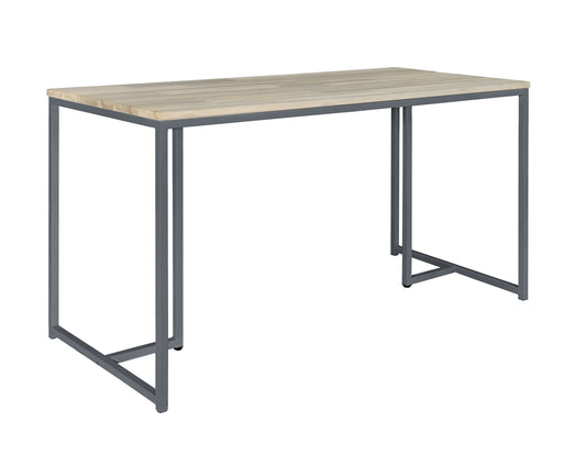 Joe high dining tafel 180x80x95cm - alu lava/teak aged finish - Max & Luuk