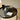 Combined Dots tray - glass - Graphite - round - XL 92x92x4 - Ethnicraft