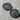 Organic valet tray - glass - Graphite - round - L 30x30x3 - Ethnicraft