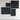 Bricks wall art - varnished wood - black - wooden frame - square 100x4x100 - Ethnicraft