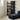 Abstract rack - varnished teak - black 123x35x210 - Ethnicraft