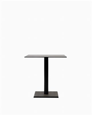 Quadro Bistro Table 70X70 Cm Black/Outdoor Hpl Black Top