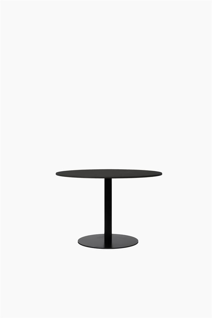 Ronda Bistro Table Dia 110 Cm Black/Outdoor Hpl Black Top