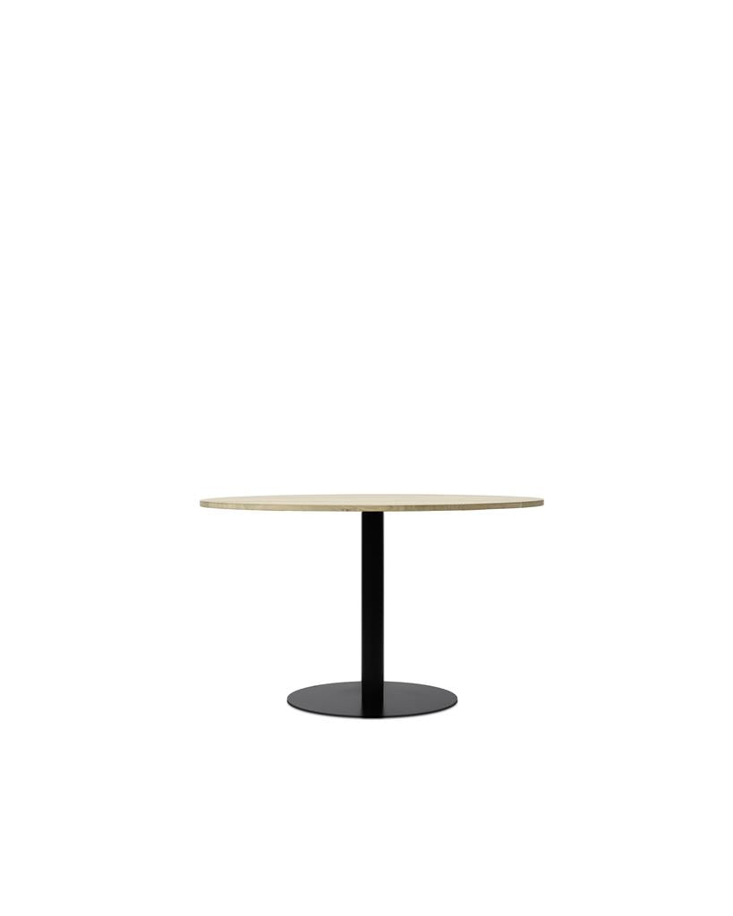 Ronda Bistro Table Dia 110 Cm Black/Natural Oak Varnish