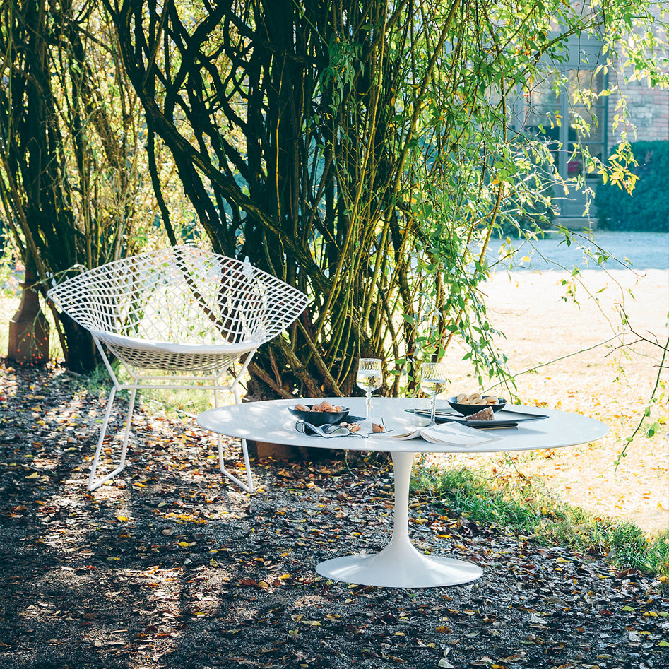 Saarinen Tulip - Ovalen Tafel - 198cm Lang - Outdoor - Knoll