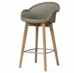 Avril Counter Stool Oak Base Pebble