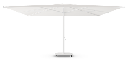 Caractère JCP.2 Series parasol 500x500cm met parasolvoet op wielen en beschermhoes