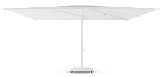 Caractère JCP.2 Series parasol 500x500cm met parasolvoet op wielen en beschermhoes