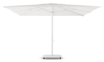 Caractère JCP.2 Series Parasol 400x400cm met parasolvoet op wielen en beschermhoes