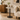 Blend dining table - varnished Microcement top - Off White - Dark Bronze base - round - 70x70x76 - Ethnicraft - Design-Master