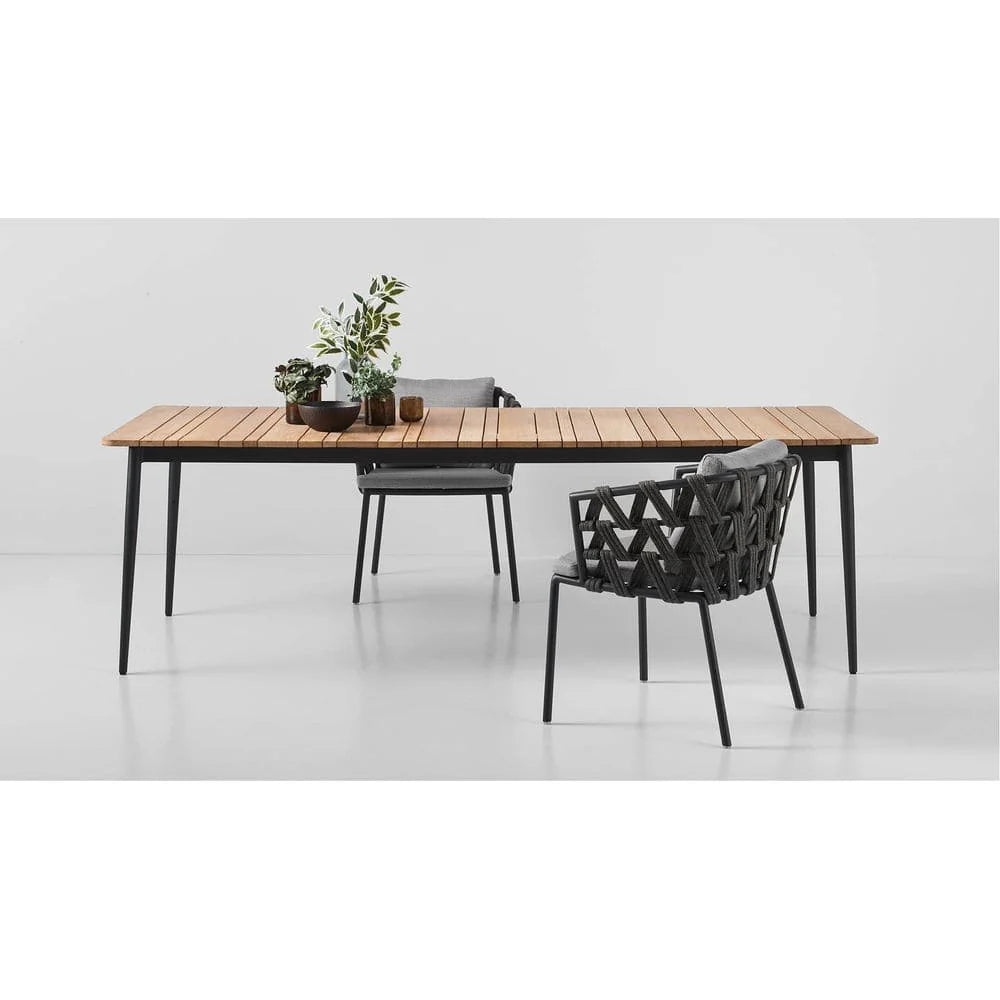 Max Dining Table 240X100 Cm Black/Teak Top - Vincent Sheppard