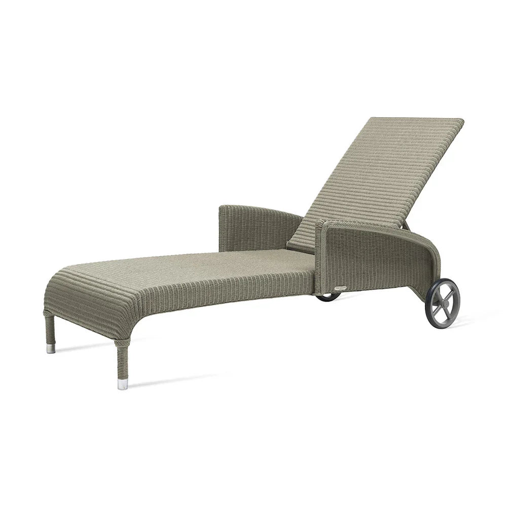 Dovile Sunlounger With Arms Pebble P025