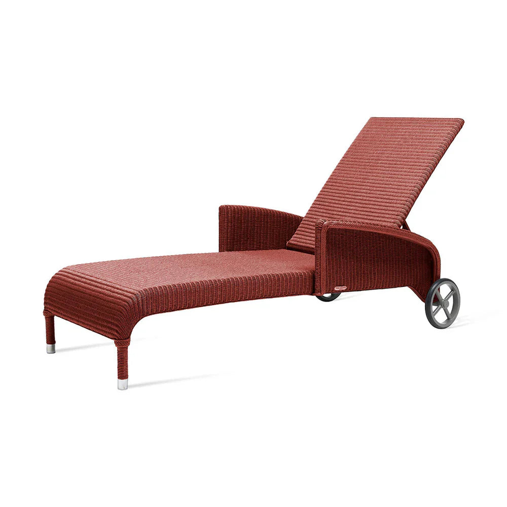 Dovile Sunlounger With Arms Terracotta