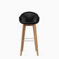 Edgard Bar Stool Teak Base Mocca