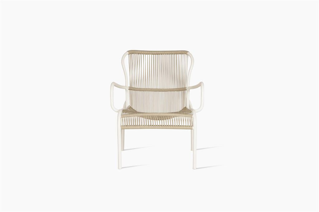 Loop Lounge Chair Rope Beige/Stonewhite