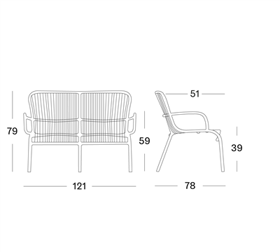 Loop Sofa Rope Fossil Grey