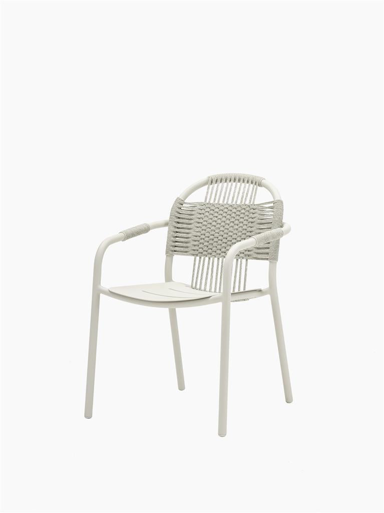 Cleo Dining Armchair Dune White / Dune White Rope