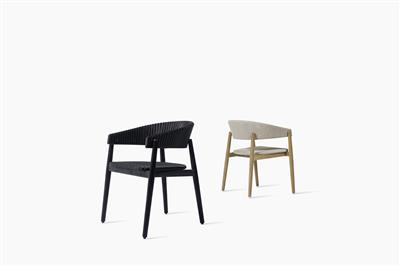 Mona Dining Chair Black Teak/Black