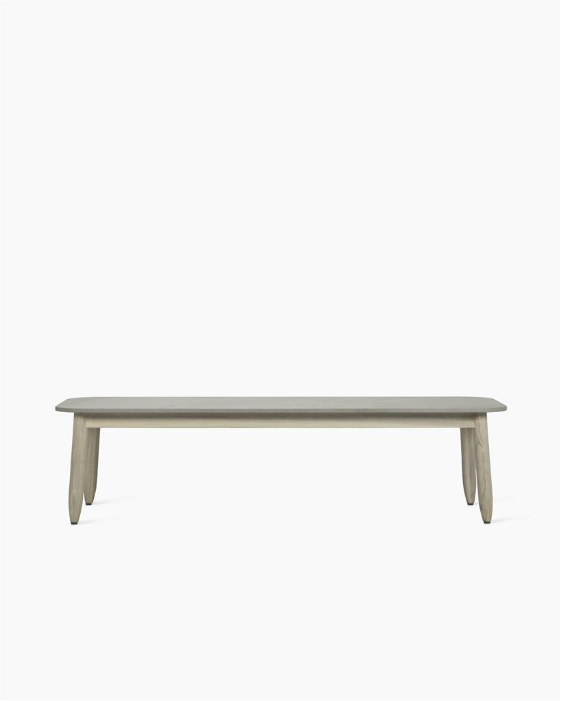 David Coffee Table 129X45 Aged Teak/Ceramic Flint