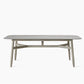 David Dining Table 210X100 Aged Teak/Ceramic Flint