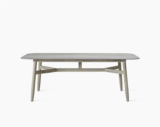 David Dining Table 210X100 Aged Teak/Ceramic Flint