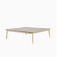 David Coffee Table 120X120 Aged Teak/Ceramic Flint