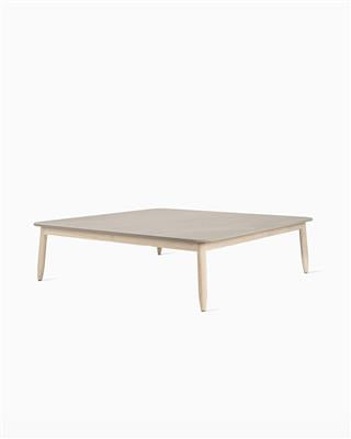 David Coffee Table 120X120 Aged Teak/Ceramic Flint