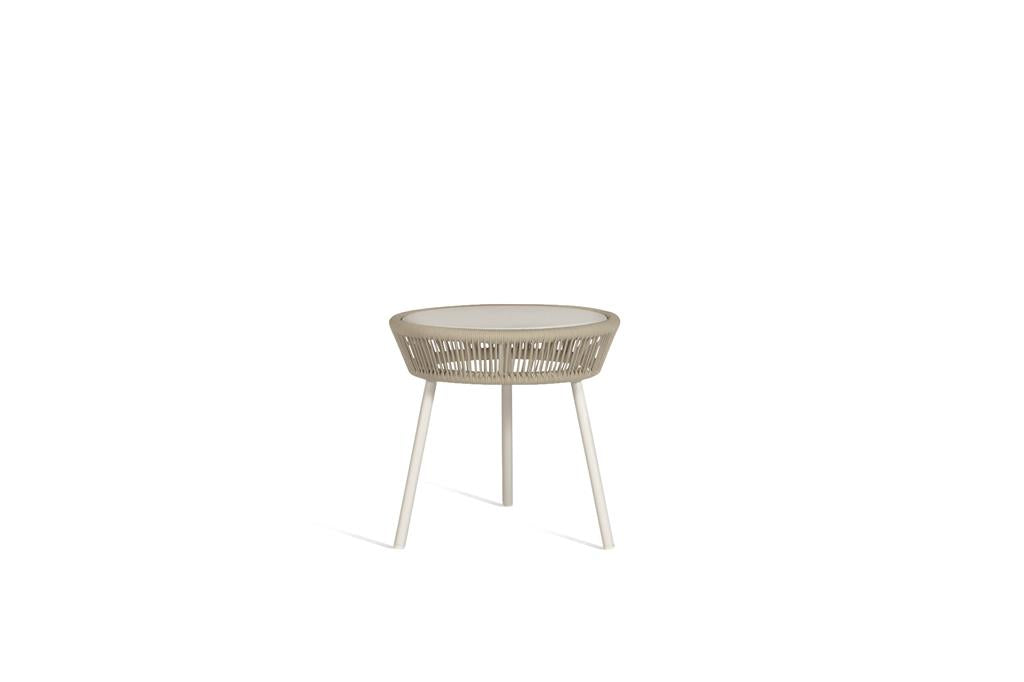 Loop Side Table Rope Beige/Stonewhite