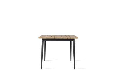 Leo Dining Table 90X90 Cm Lava/Teak Top