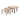 Coffee Table Floor Set of 3 Natural 50x33x65x37x80x42cm - Tafel - Gommaire