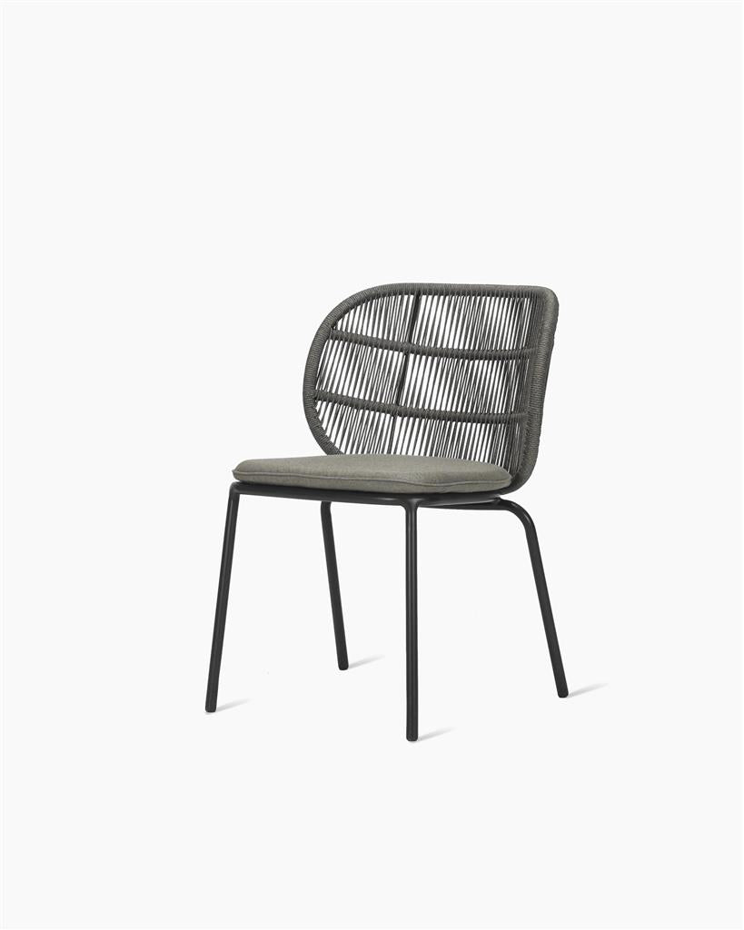 Kodo Dining Chair Fossil Grey Quick Ship Set Carbon Beige