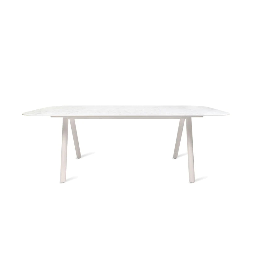 Kodo Dining Table 210X100 Dune White/Ceramic Shards