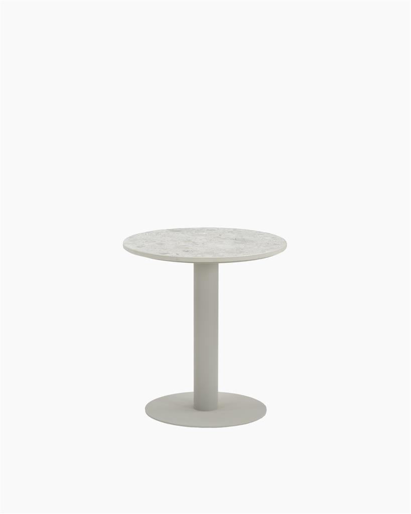 Kodo Side Table Dia 40 Dune White/Ceramic Shards