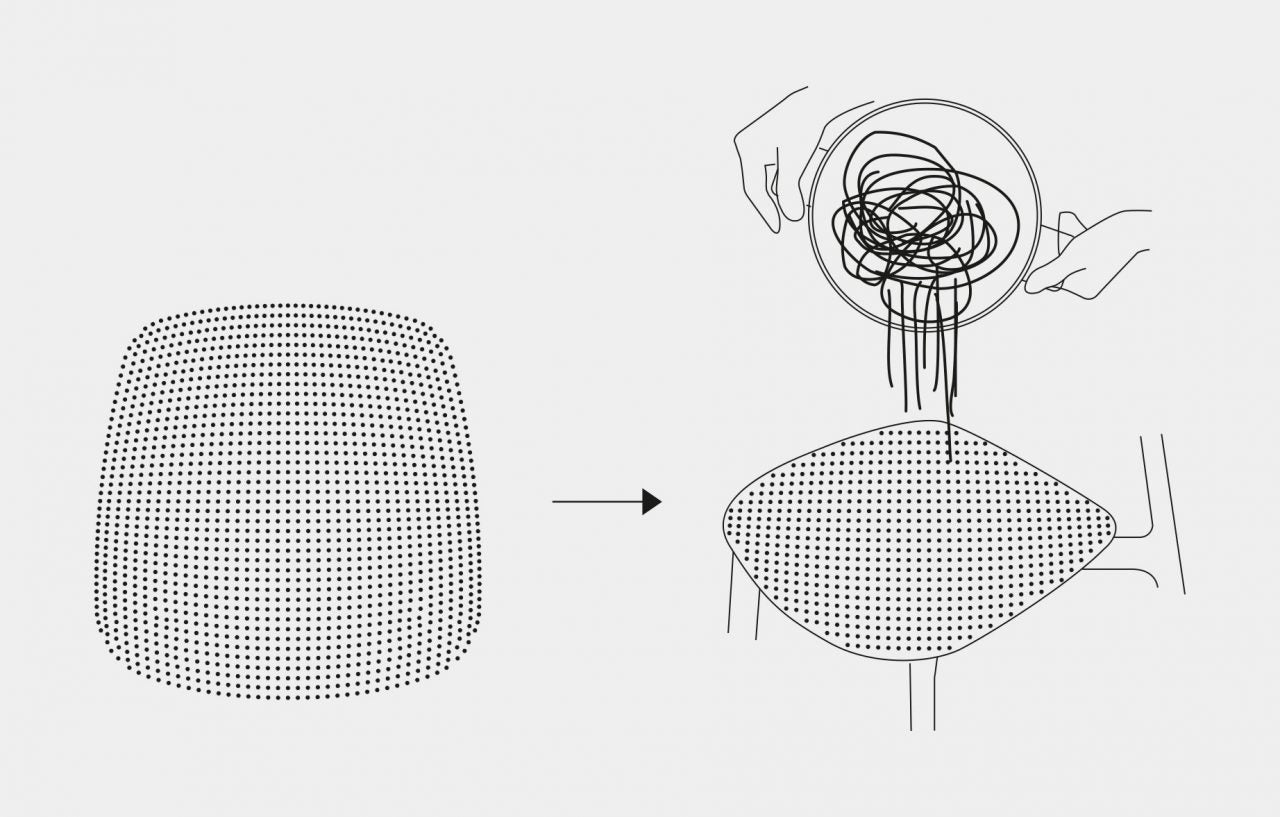 Colander - Stapelbare stoel - Kristalia