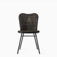 Lena Dining Chair Steel A Base Mocca