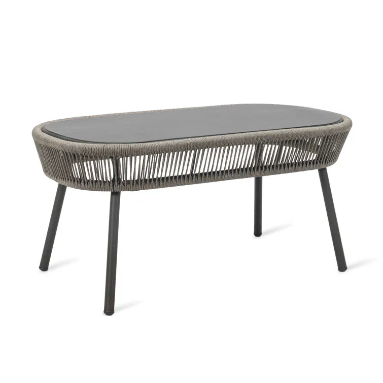 Loop Coffee Table Rope Fossil Grey