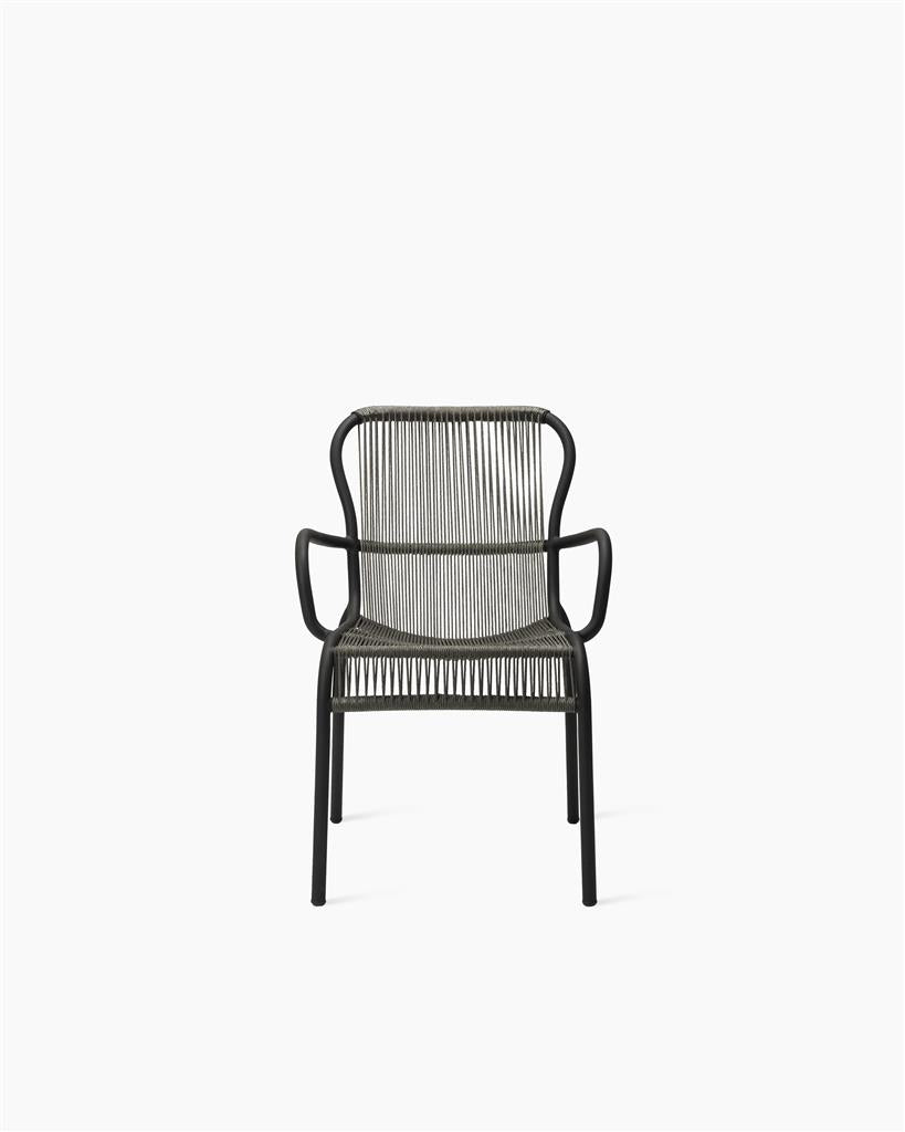 Loop Dining Chair Rope Fossil Grey