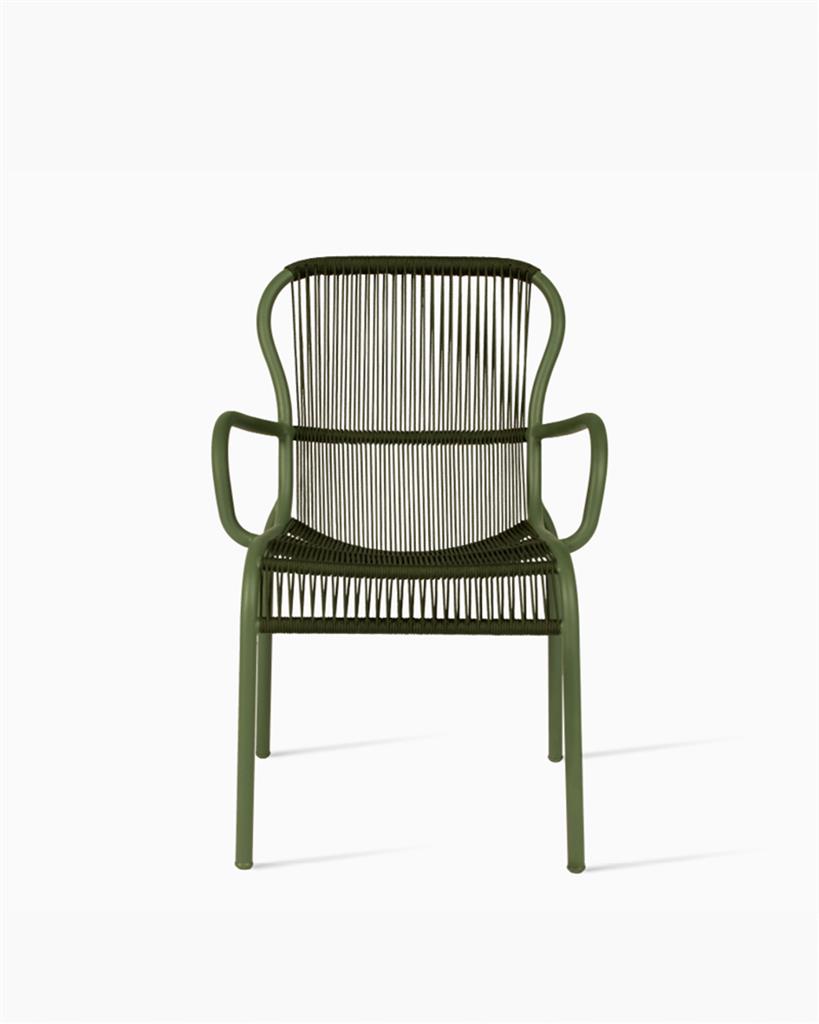 Loop Dining Chair Rope Moss