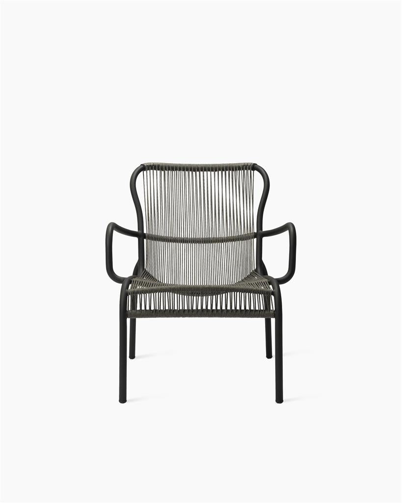 Loop Lounge Chair Rope Fossil Grey