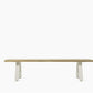 Matteo Bench 195X40 Cm Dune White/Teak Top